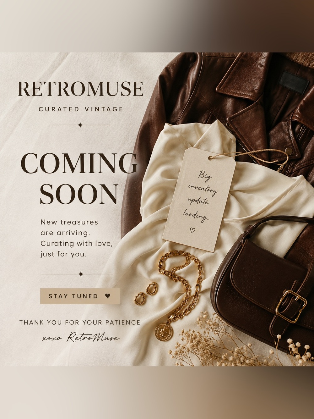 Zara Brown Leather Jacket with Cream Blouse and Brown Bag